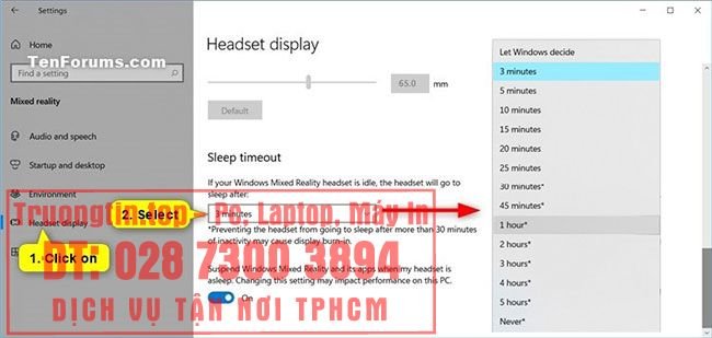 Cách thay đổi thời gian chờ cho headset Mixed Reality trong Windows 10 1 Cách thay đổi thời gian chờ cho headset Mixed Reality trong Windows 10