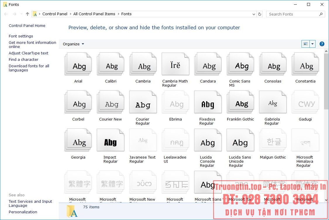 Làm&nbsp;thế&nbsp;nào&nbsp;để&nbsp;thay&nbsp;đổi&nbsp;font&nbsp;chữ&nbsp;Windows&nbsp;10&nbsp;mặc&nbsp;định