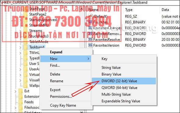 Cách&nbsp;chỉnh&nbsp;kích&nbsp;thước&nbsp;ảnh&nbsp;xem&nbsp;trước&nbsp;trên&nbsp;Taskbar