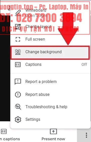 Cách đổi phông nền background trên google meet