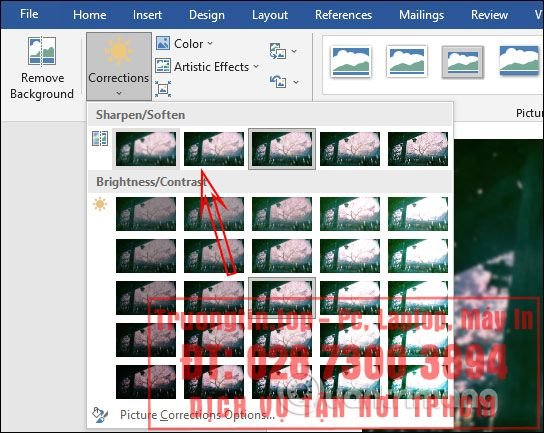 Cách&nbsp;làm&nbsp;mờ&nbsp;ảnh&nbsp;trong&nbsp;Word