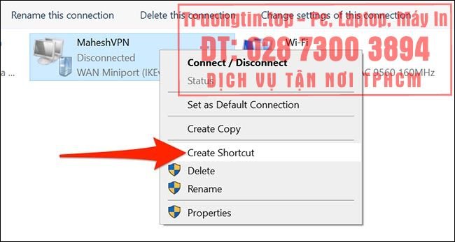 Cách&nbsp;tạo&nbsp;shortcut&nbsp;VPN&nbsp;trên&nbsp;màn&nbsp;hình&nbsp;desktop&nbsp;Windows&nbsp;10