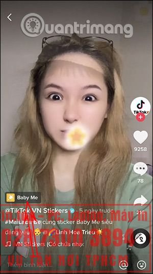 Cách quay video hiệu ứng Mãi là em bé trên TikTok 3 Cách quay video hiệu ứng Mãi là em bé trên TikTok