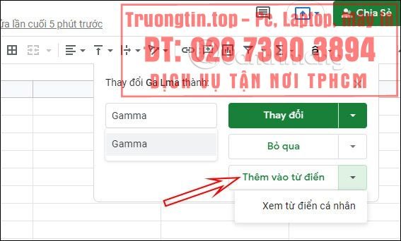 Cách&nbsp;kiểm&nbsp;tra&nbsp;chính&nbsp;tả&nbsp;trong&nbsp;Google&nbsp;Sheets