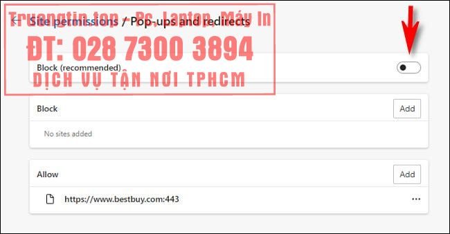 Cách&nbsp;cho&nbsp;phép&nbsp;hiển&nbsp;thị&nbsp;cửa&nbsp;sổ&nbsp;Pop-Up&nbsp;trong&nbsp;Microsoft&nbsp;Edge