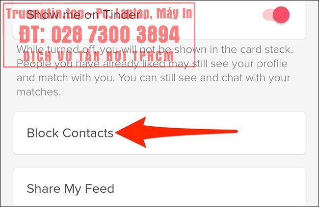 Cách&nbsp;chặn&nbsp;ai&nbsp;đó&nbsp;trên&nbsp;Tinder