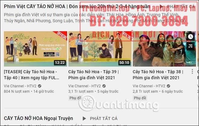 Cây táo nở hoa: Lịch chiếu phim, cách xem Cây táo nở hoa