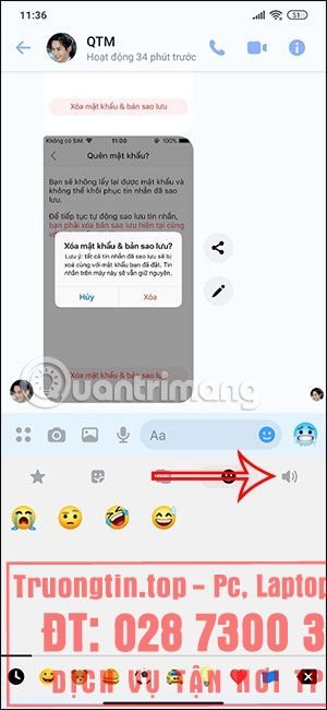 Cách&nbsp;gửi&nbsp;emoji&nbsp;âm&nbsp;thanh&nbsp;trên&nbsp;Messenger