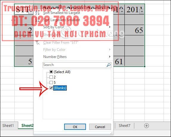 Hướng&nbsp;dẫn&nbsp;xóa&nbsp;dòng&nbsp;trống&nbsp;trong&nbsp;Excel
