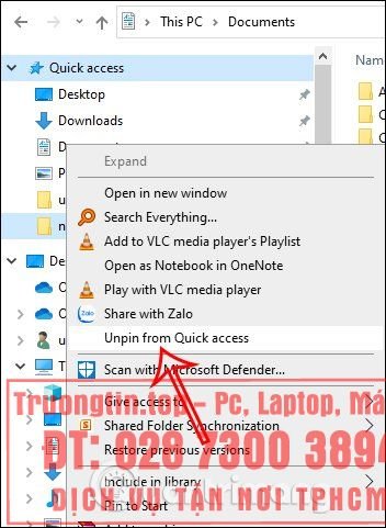 Cách&nbsp;thay&nbsp;đổi&nbsp;Quick&nbsp;Access&nbsp;trong&nbsp;File&nbsp;Explorer