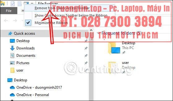 Cách&nbsp;thay&nbsp;đổi&nbsp;Quick&nbsp;Access&nbsp;trong&nbsp;File&nbsp;Explorer