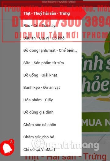 Hướng dẫn mua hàng VinMart Online