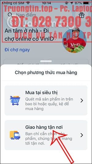 Hướng dẫn mua hàng VinMart Online