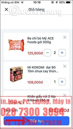 Hướng dẫn mua hàng VinMart Online