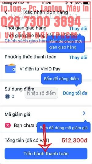 Hướng dẫn mua hàng VinMart Online