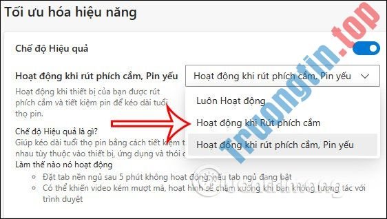 Cách&nbsp;bật&nbsp;Efficiency&nbsp;mode&nbsp;trên&nbsp;Microsoft&nbsp;Edge
