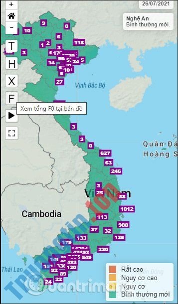 Hướng&nbsp;dẫn&nbsp;theo&nbsp;dõi&nbsp;bản&nbsp;đồ&nbsp;Covid