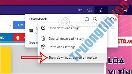 Cách&nbsp;bật,&nbsp;tắt&nbsp;nút&nbsp;download&nbsp;trên&nbsp;thanh&nbsp;công&nbsp;cụ&nbsp;Microsoft&nbsp;Edge