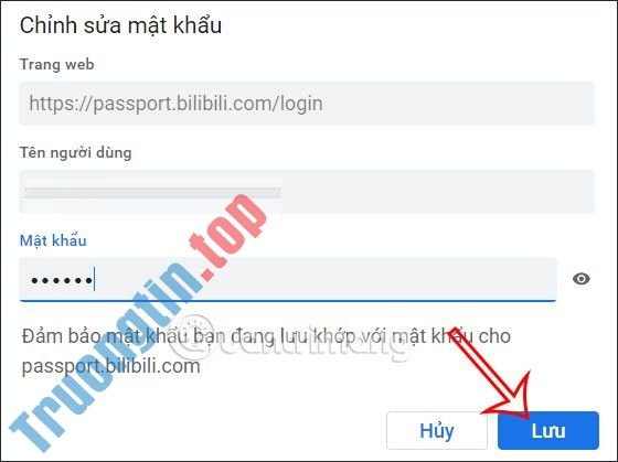 Cách chỉnh sửa mật khẩu đã lưu trên Google Chrome