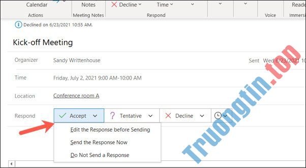 Cách&nbsp;nhận&nbsp;lời&nbsp;mời&nbsp;sự&nbsp;kiện&nbsp;đã&nbsp;từ&nbsp;chối&nbsp;trên&nbsp;Microsoft&nbsp;Outlook