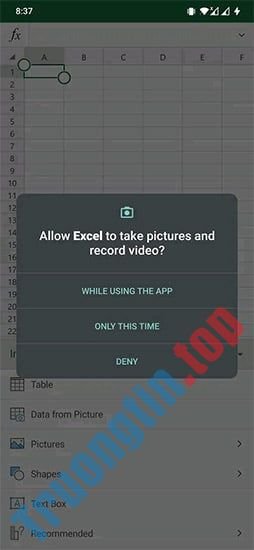 Cách&nbsp;xuất&nbsp;dữ&nbsp;liệu&nbsp;từ&nbsp;ảnh&nbsp;vào&nbsp;trang&nbsp;tính&nbsp;MS&nbsp;Excel&nbsp;trên&nbsp;Android