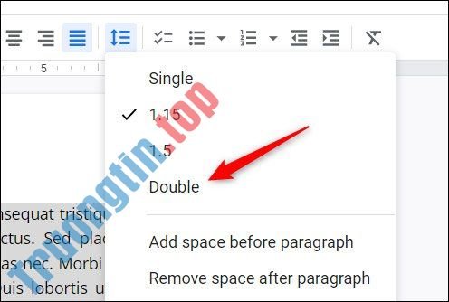 Cách&nbsp;giãn&nbsp;dòng&nbsp;đôi&nbsp;trong&nbsp;Google&nbsp;Docs