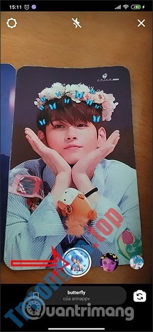 Cách&nbsp;tải&nbsp;filter&nbsp;con&nbsp;bướm&nbsp;xanh&nbsp;trên&nbsp;Instagram