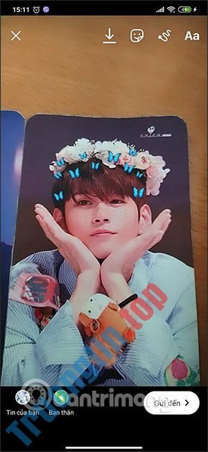 Cách&nbsp;tải&nbsp;filter&nbsp;con&nbsp;bướm&nbsp;xanh&nbsp;trên&nbsp;Instagram