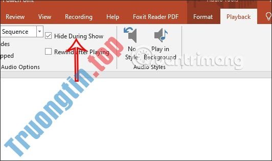 Cách&nbsp;ẩn&nbsp;biểu&nbsp;tượng&nbsp;âm&nbsp;thanh&nbsp;chèn&nbsp;trong&nbsp;PowerPoint