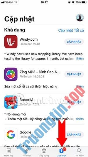 Cách&nbsp;cập&nbsp;nhật&nbsp;Facebook&nbsp;trên&nbsp;iPhone,&nbsp;Android
