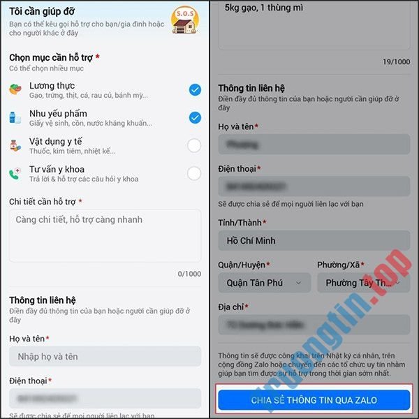 Cách&nbsp;kết&nbsp;nối&nbsp;cứu&nbsp;trợ&nbsp;Covid-19&nbsp;cho&nbsp;người&nbsp;dân&nbsp;trên&nbsp;Zalo