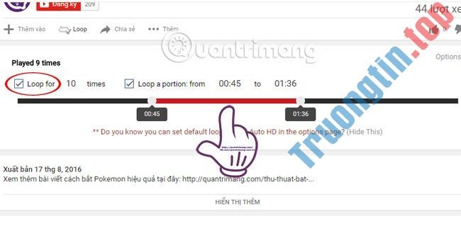 Cách&nbsp;replay&nbsp;YouTube,&nbsp;repeat&nbsp;YouTube,&nbsp;phát&nbsp;lặp&nbsp;lại&nbsp;video&nbsp;YouTube&nbsp;tự&nbsp;động