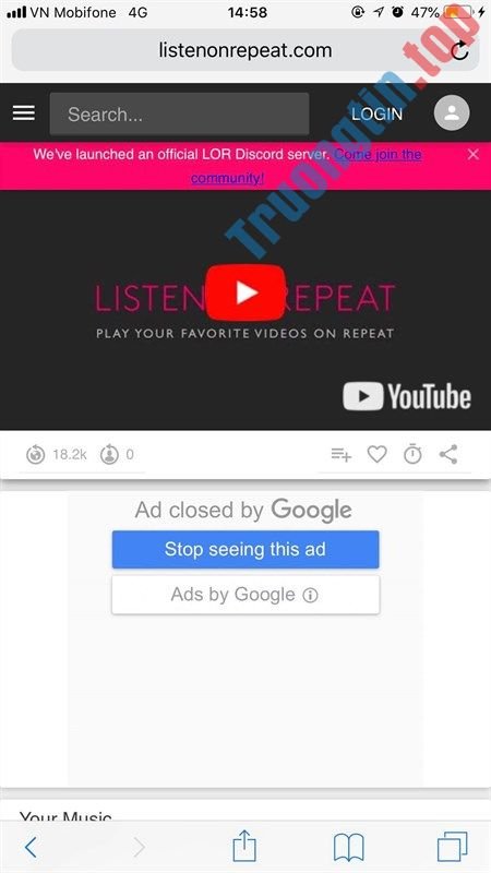 Cách&nbsp;replay&nbsp;YouTube,&nbsp;repeat&nbsp;YouTube,&nbsp;phát&nbsp;lặp&nbsp;lại&nbsp;video&nbsp;YouTube&nbsp;tự&nbsp;động