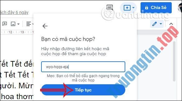 Cách trình bày tài liệu, slides, trang tính trong Google Meet