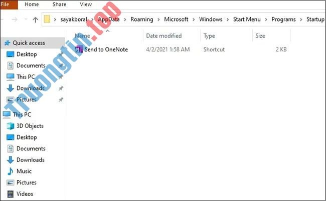 Cách&nbsp;tìm&nbsp;thư&nbsp;mục&nbsp;Startup&nbsp;Windows&nbsp;10