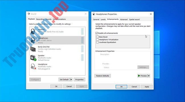 Sửa&nbsp;lỗi&nbsp;âm&nbsp;lượng&nbsp;tự&nbsp;động&nbsp;tăng/giảm&nbsp;trong&nbsp;Windows&nbsp;10