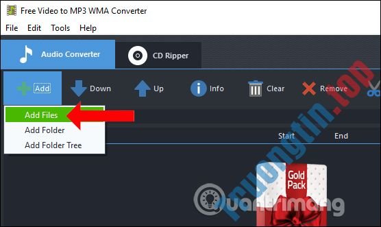 Cách&nbsp;chuyển&nbsp;video&nbsp;sang&nbsp;mp3&nbsp;bằng&nbsp;Free&nbsp;Video&nbsp;To&nbsp;MP3&nbsp;WMA&nbsp;Converter