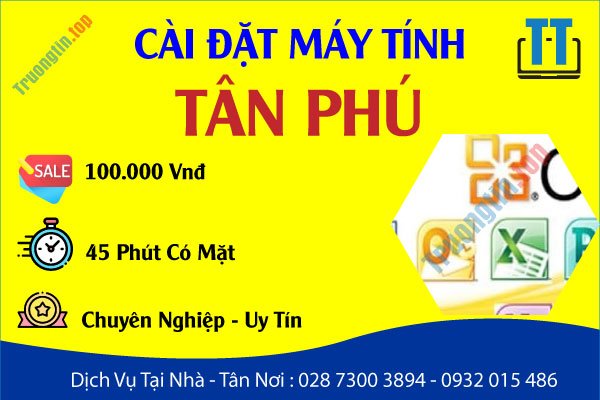 Cài Đặt Máy Tính Quận Tân Phú