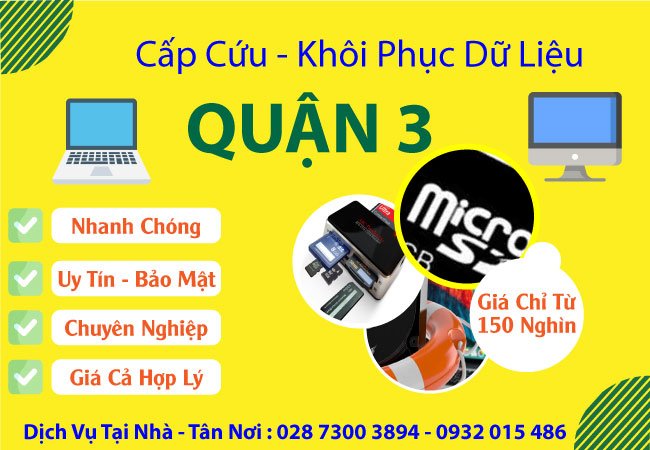 Cứu Dữ Liệu Quận 3