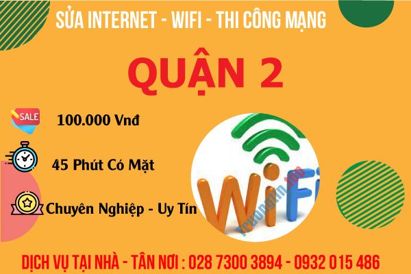 Sửa Wifi Tại Nhà Quận 2