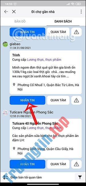 Cách&nbsp;đi&nbsp;chợ&nbsp;gần&nbsp;nhà&nbsp;trên&nbsp;Zalo&nbsp;khi&nbsp;giãn&nbsp;cách