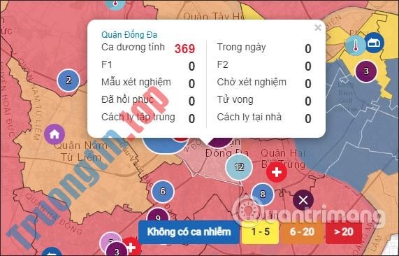 Cách xem bản đồ vùng đỏ, vùng xanh Hồ Chí Minh