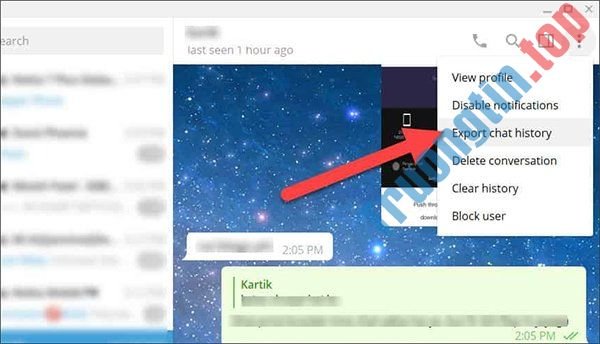 Cách&nbsp;xuất&nbsp;tin&nbsp;nhắn&nbsp;Telegram