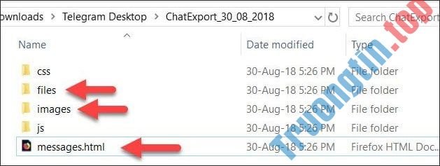 Cách&nbsp;xuất&nbsp;tin&nbsp;nhắn&nbsp;Telegram