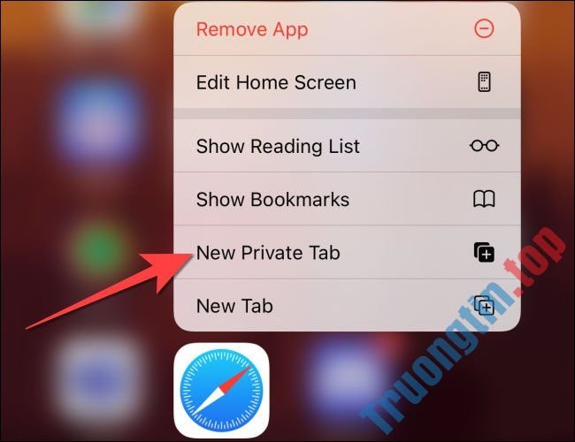 4 cách mở tab riêng tư (ẩn danh) trong Safari trên iPhone và iPad
