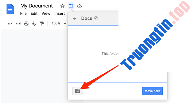 Cách&nbsp;tạo&nbsp;thư&nbsp;mục&nbsp;để&nbsp;chứa&nbsp;tài&nbsp;liệu&nbsp;trong&nbsp;Google&nbsp;Docs
