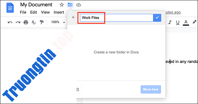 Cách&nbsp;tạo&nbsp;thư&nbsp;mục&nbsp;để&nbsp;chứa&nbsp;tài&nbsp;liệu&nbsp;trong&nbsp;Google&nbsp;Docs