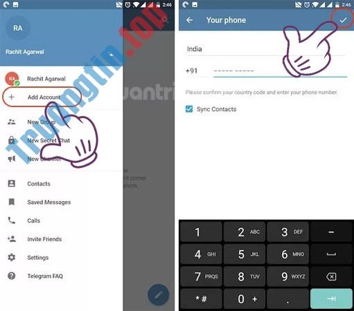 Cách&nbsp;đăng&nbsp;nhập&nbsp;nhiều&nbsp;tài&nbsp;khoản&nbsp;trên&nbsp;Telegram&nbsp;iPhone,&nbsp;Android