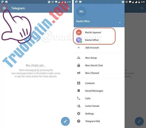 Cách đăng nhập nhiều tài khoản trên Telegram iPhone, Android