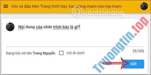 Cách&nbsp;hỏi&nbsp;và&nbsp;đáp&nbsp;online&nbsp;trong&nbsp;Google&nbsp;Slides
